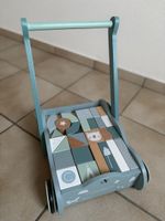 Lauflernwagen Little Dutch mit Bauklötze blau