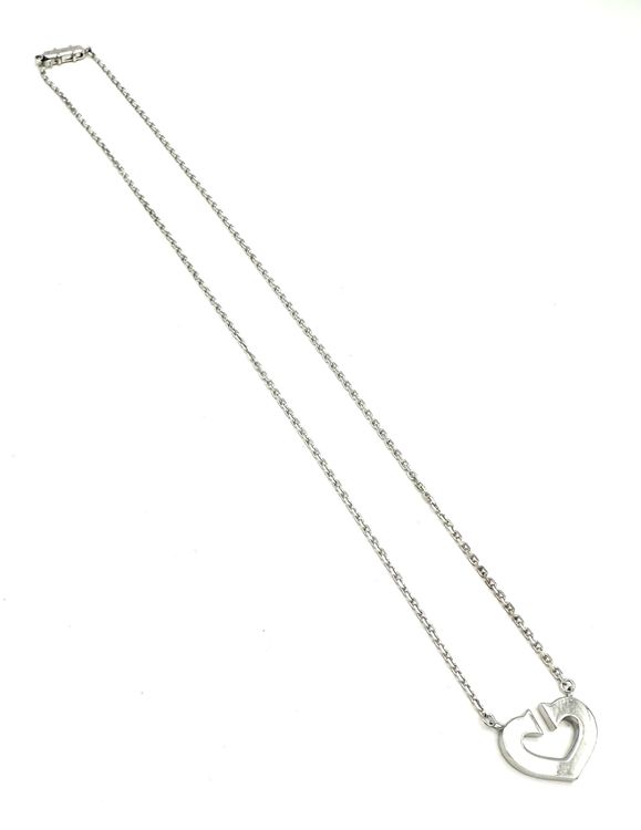 Collier Or Blanc 18K 750/1000 - Pendentant Gant De Boxe - PEGASO GIOIELLI
