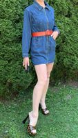 Glamour Jeans Abito con Zip-tgM/L👌feste👌vacanze
