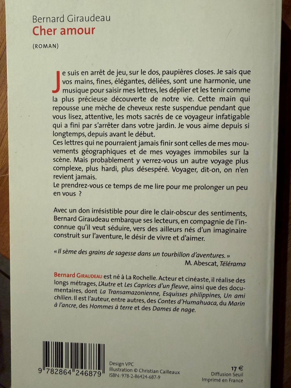 Libri: LIVRE BERNARD GIRAUDAU - CHER AMOUR – Usato da Champéry venduto da Madodusud358 1