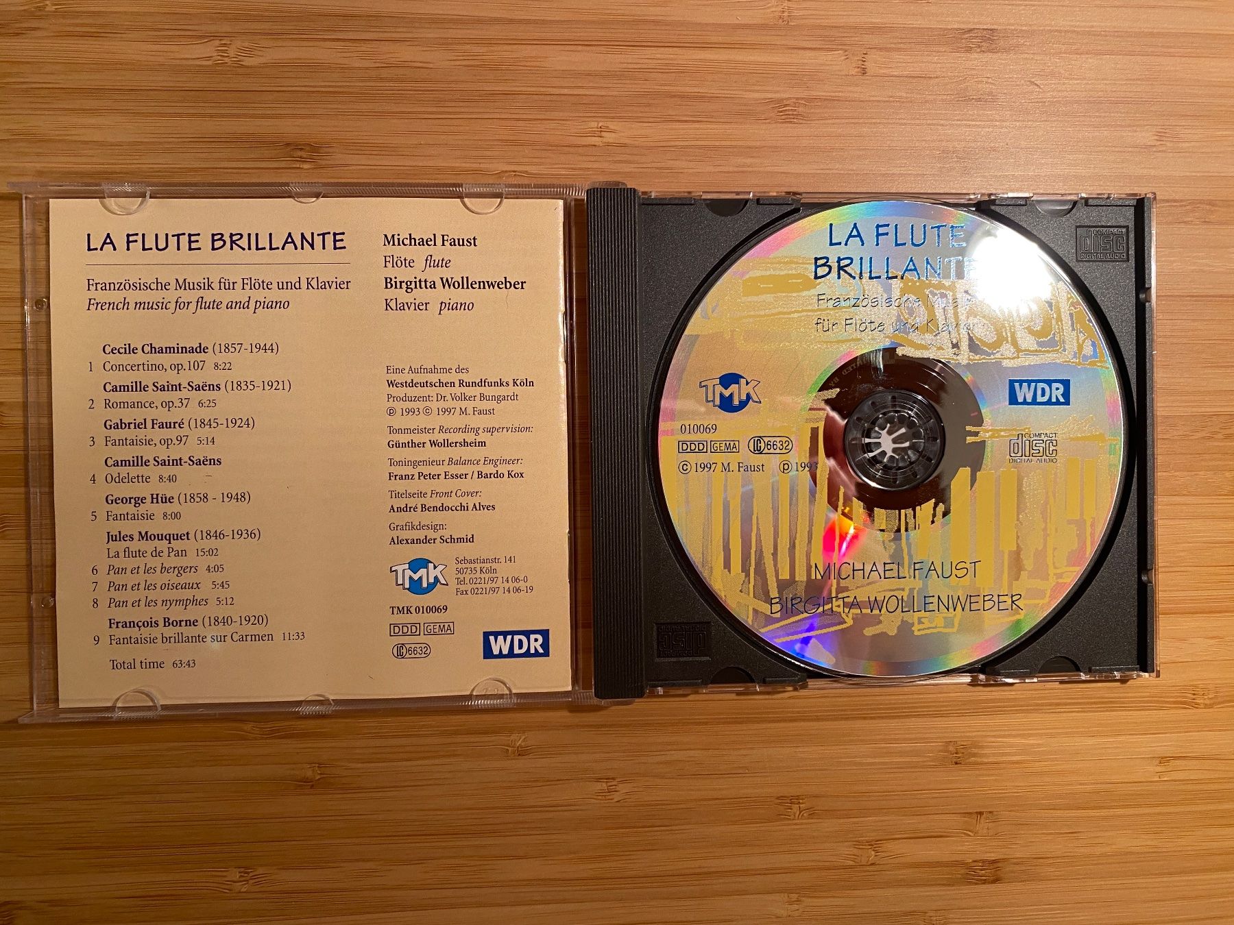CD: La Flute Brillante Michael Faust Birgitta Wollenweber – Nuovo (secondo la descrizione) da Zürich venduto da Wim-Broccoli 2