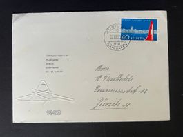 Brief Flughafen Zürich Eröffnung 1953 (V441)