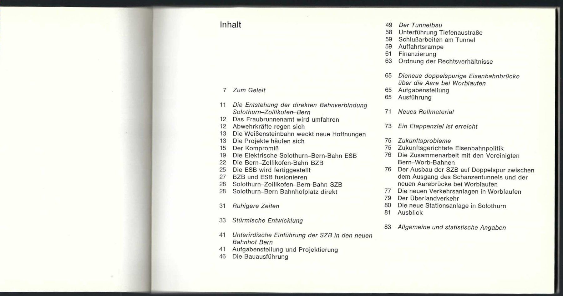 Libri: 50 Jahre Solothurn - Bern - Bahn.1966. – Usato da Horw venduto da SwissSteamMemories 1