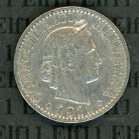 CHF___0.20 1911 ss-vz Abart 20 Rappen