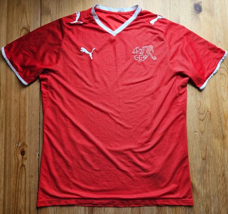 Trikot Schweiz 2008 Puma Gr. L Schweizer Fussball Nati WM