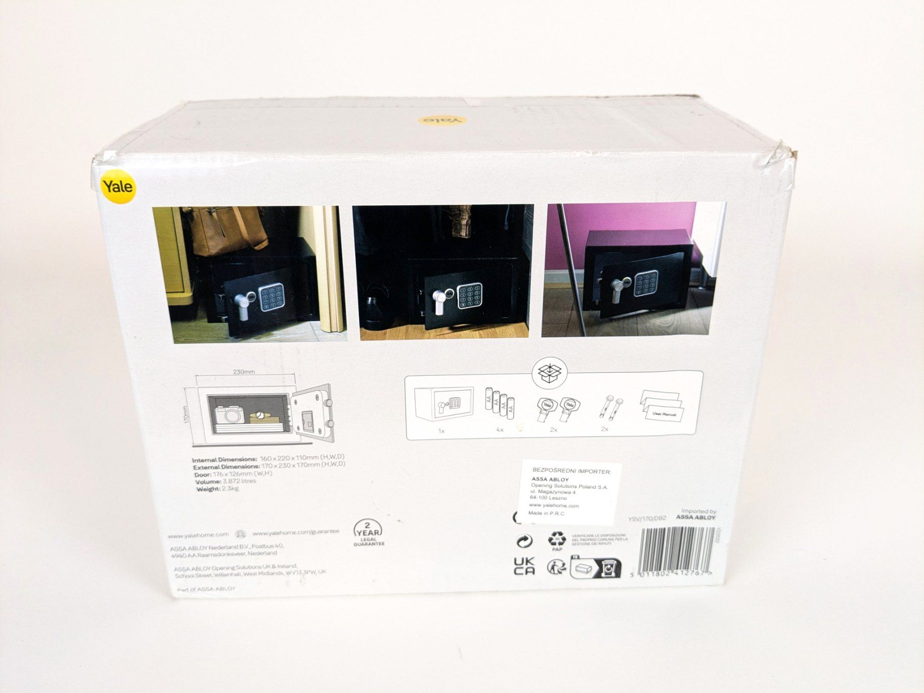 Coffre-fort: YALE elektrischer Mini Safe – Neuf (Voir description) à Thun par Restwert_Thun 4