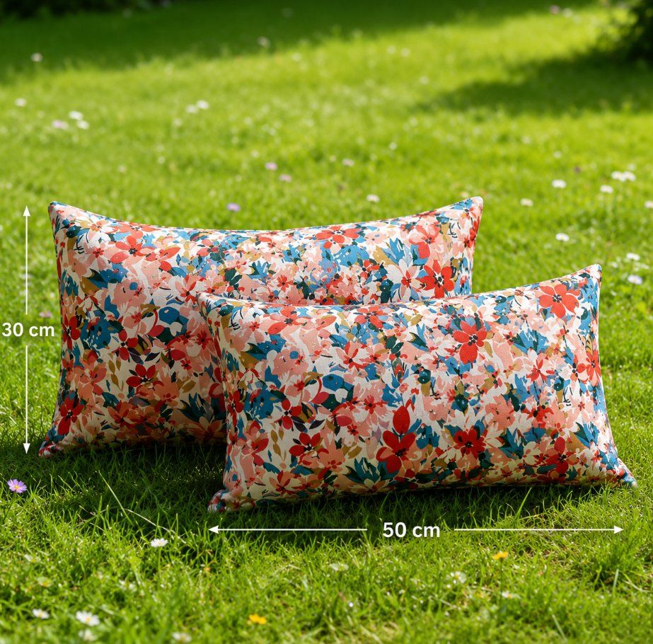 Cuscini: Kissenhüllen Outdoor 2er-Set 30x50cm – Nuovo e nell'imballaggio originale da Adlikon b.Regensdorf venduto da MK-VORHANGSERVICE 1