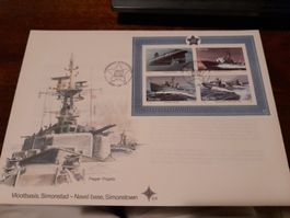 Rare: Bloc de timbres Afrique du Sud, base navale Simonstown