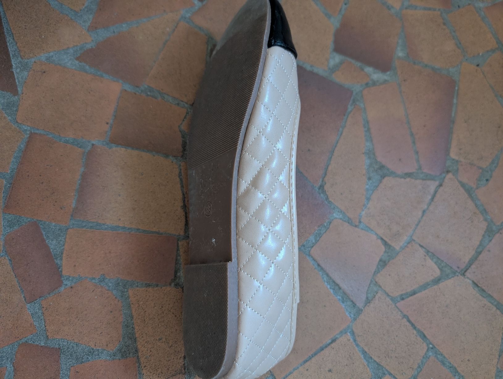 Zebra Scarpe da donna: Ballerinas beige schwarz Grösse 39  – Nuovo (secondo la descrizione) da Adelboden venduto da Markusandra 2