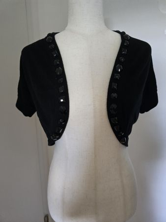 Banana Republic Bolero Cardigan PM – Schwarz Baumwolle Y2K 