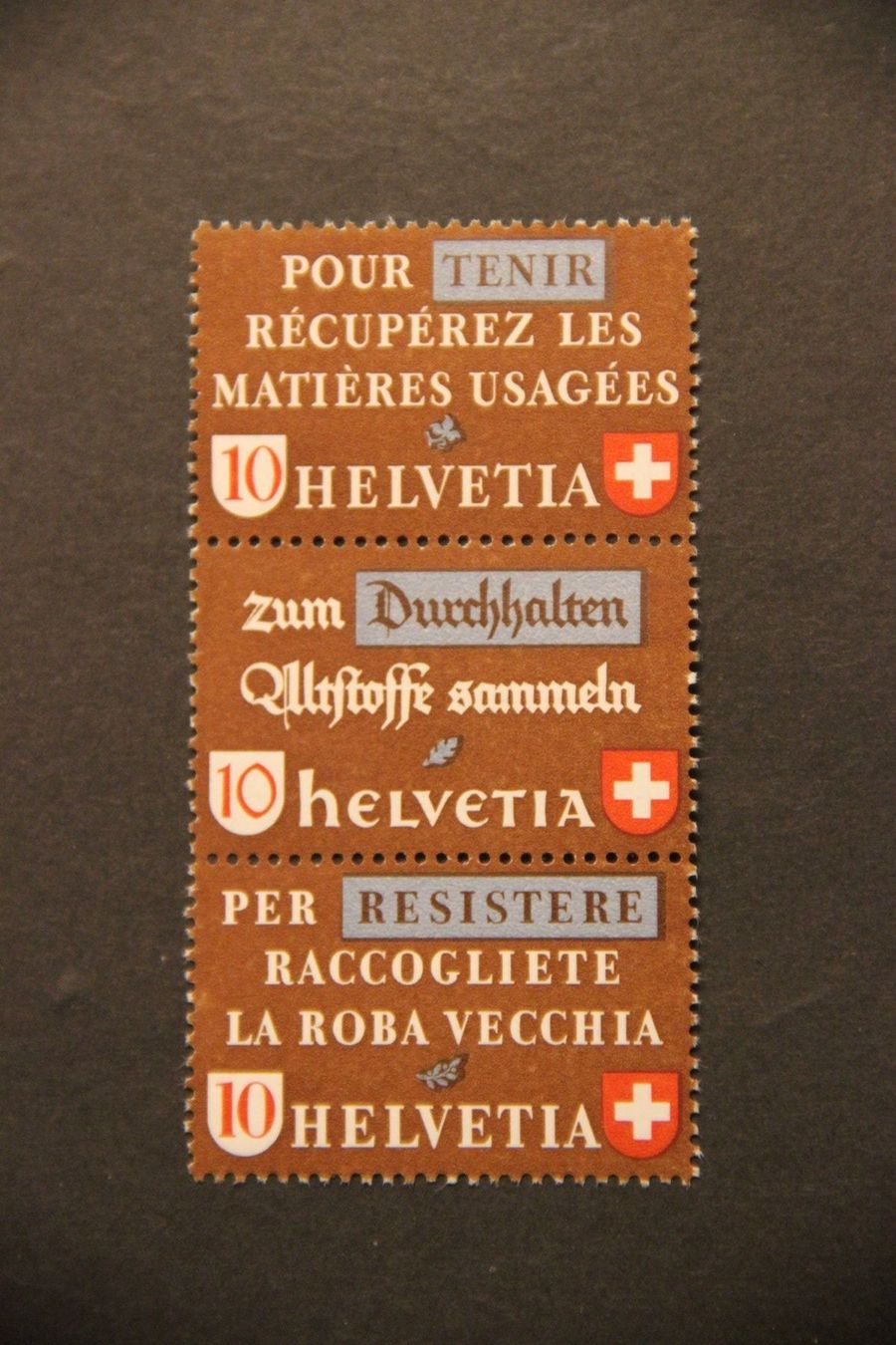 Tous les timbres: Schweiz 1942 - Altstoffe sammeln II** – Neuf (Voir description) à Jona par Southafrica07