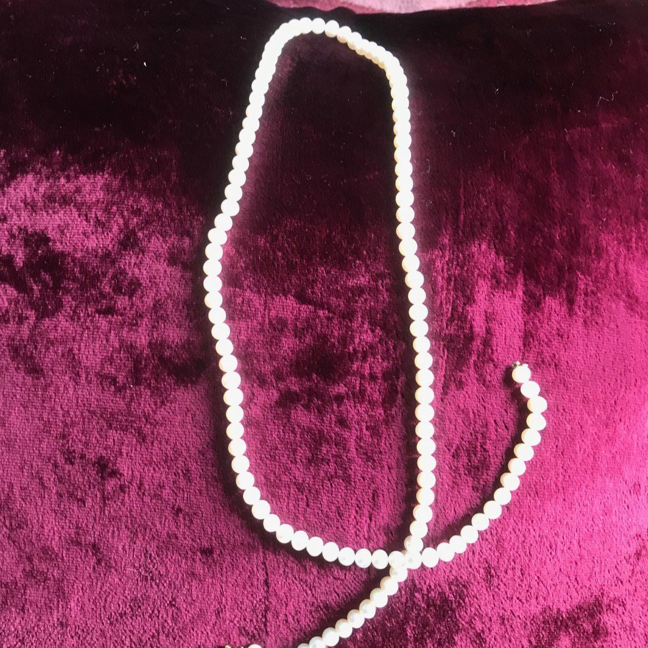 Perle (finte): SUPERBE COLLIER DE PERLES FINES – Usato da Genève venduto da Honeybird 3