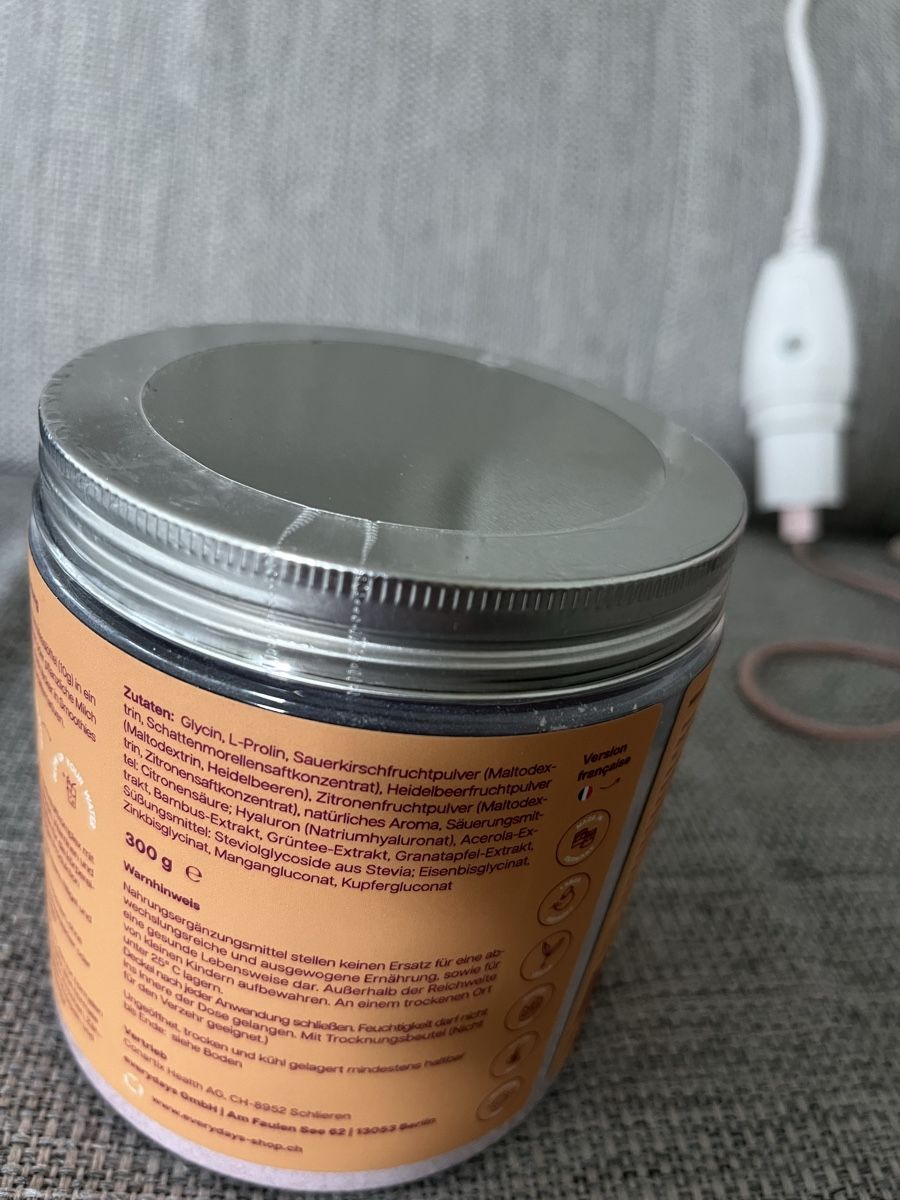 Lebensmittel & Spezialitäten: EVERYDAYS Glow Kollagenpulver 300g – Neu und originalverpackt aus Volketswil von Kephren 2