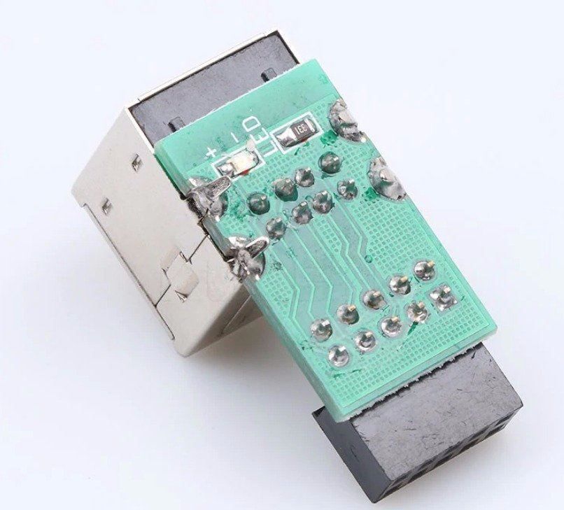 Unità & Adattatore: USB 2.0 9Pin-Buchse 2 Port Konverter – Nuovo e nell'imballaggio originale da Unterägeri venduto da RmOnline 3