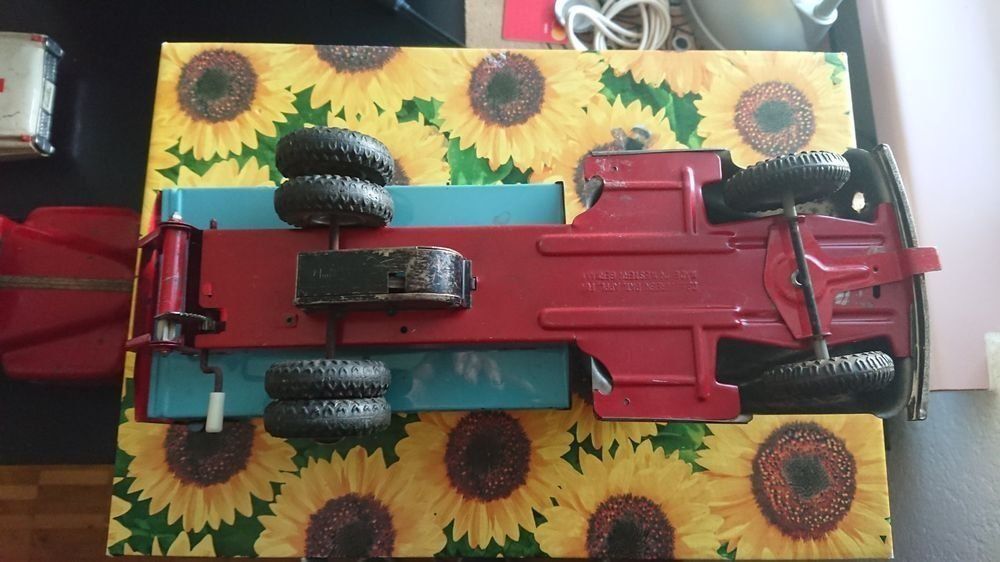 Camion International Ertl – 1/18, Métal Rouge, Années 70, Fabrication USA (occasion)