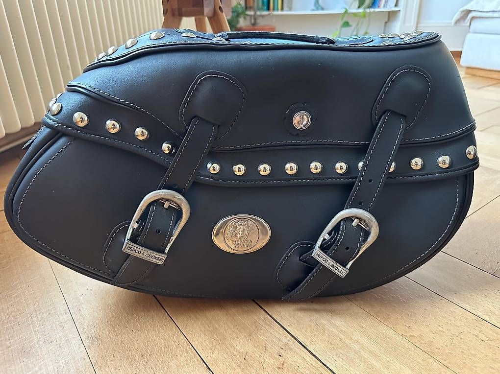 Valigie: Hepco & Becker Big Buffalo C-Bow Leder, Seitentaschen – Usato da Zürich venduto da 2-m. 2