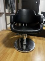 Friseurstuhl schwarz höhenverstellbar Drehstuhl Salonstuhl 