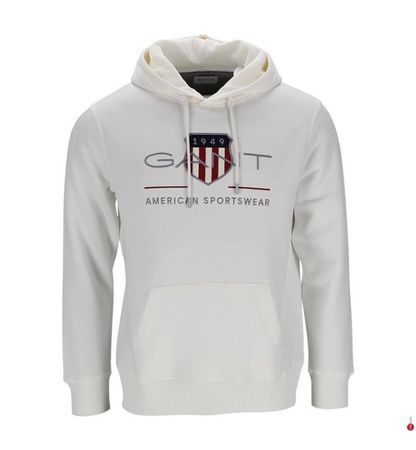 GANT Kapuzenpullover / Hoodie Herren - Gr. M – Weiss - Neu