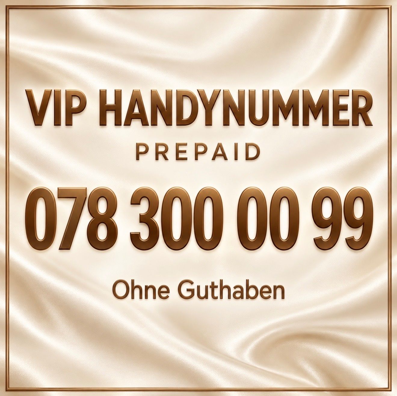 Telefoni: VIP Handynummer – Prepaid – Nuovo (secondo la descrizione) da Zürich venduto da Mina_09