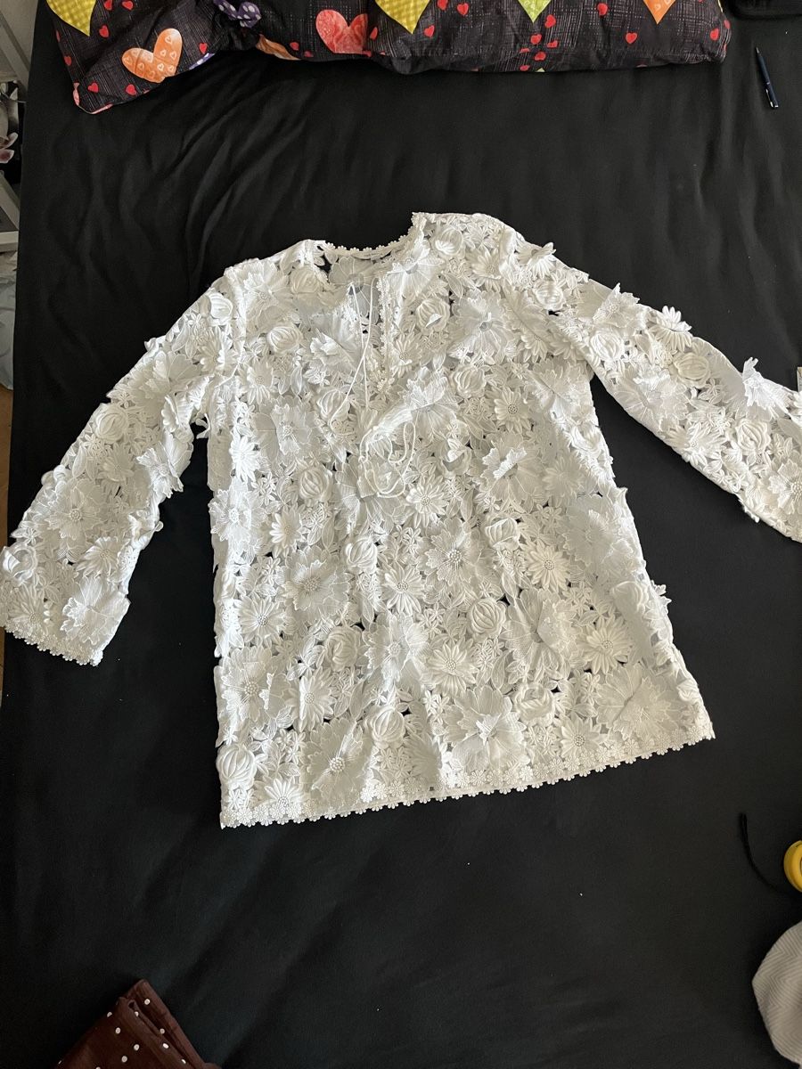 H&M Vestiti: H&M EDITION Spitzenkleid Blumenmuster Weiss Groesse M – Nuovo e nell'imballaggio originale da Olten venduto da sae_82z2