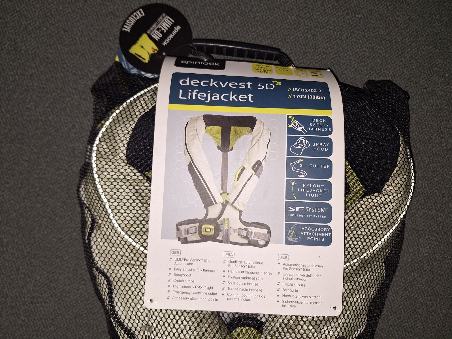 Giubbotti di salvataggio: Spinlock deckvest 5D automatische Rettungsweste weiss NEU – Nuovo e nell'imballaggio originale da Zürich venduto da Baer21 4