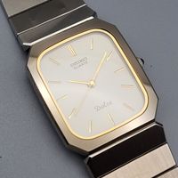 1987 SEIKO DOLCE TUNGSTEN CARBIDE 7731-5200 26mm Vintage 