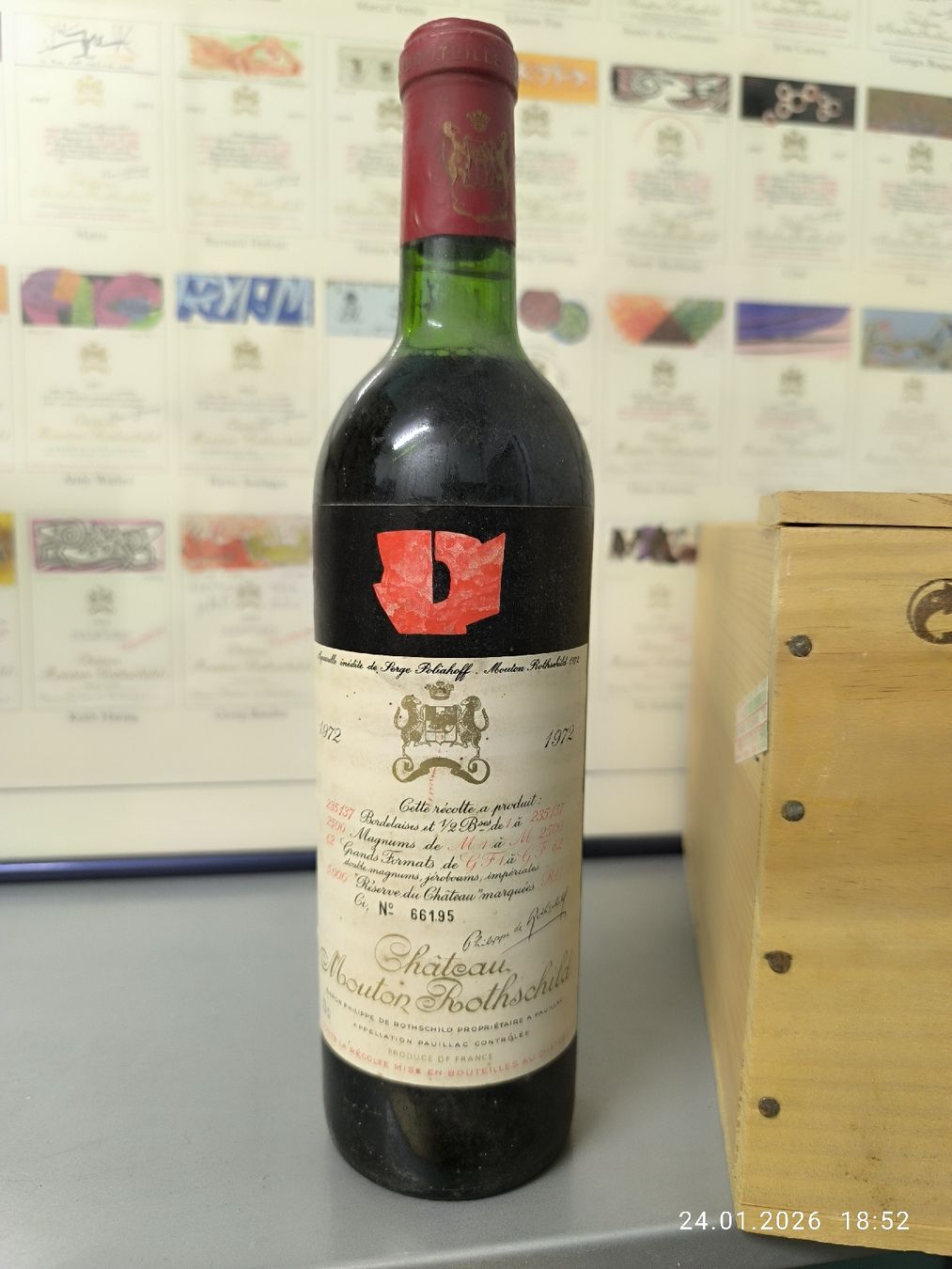 Château Mouton Rothschild 1972, Pauillac - Bordeaux 🍷! (Gebraucht) in ...