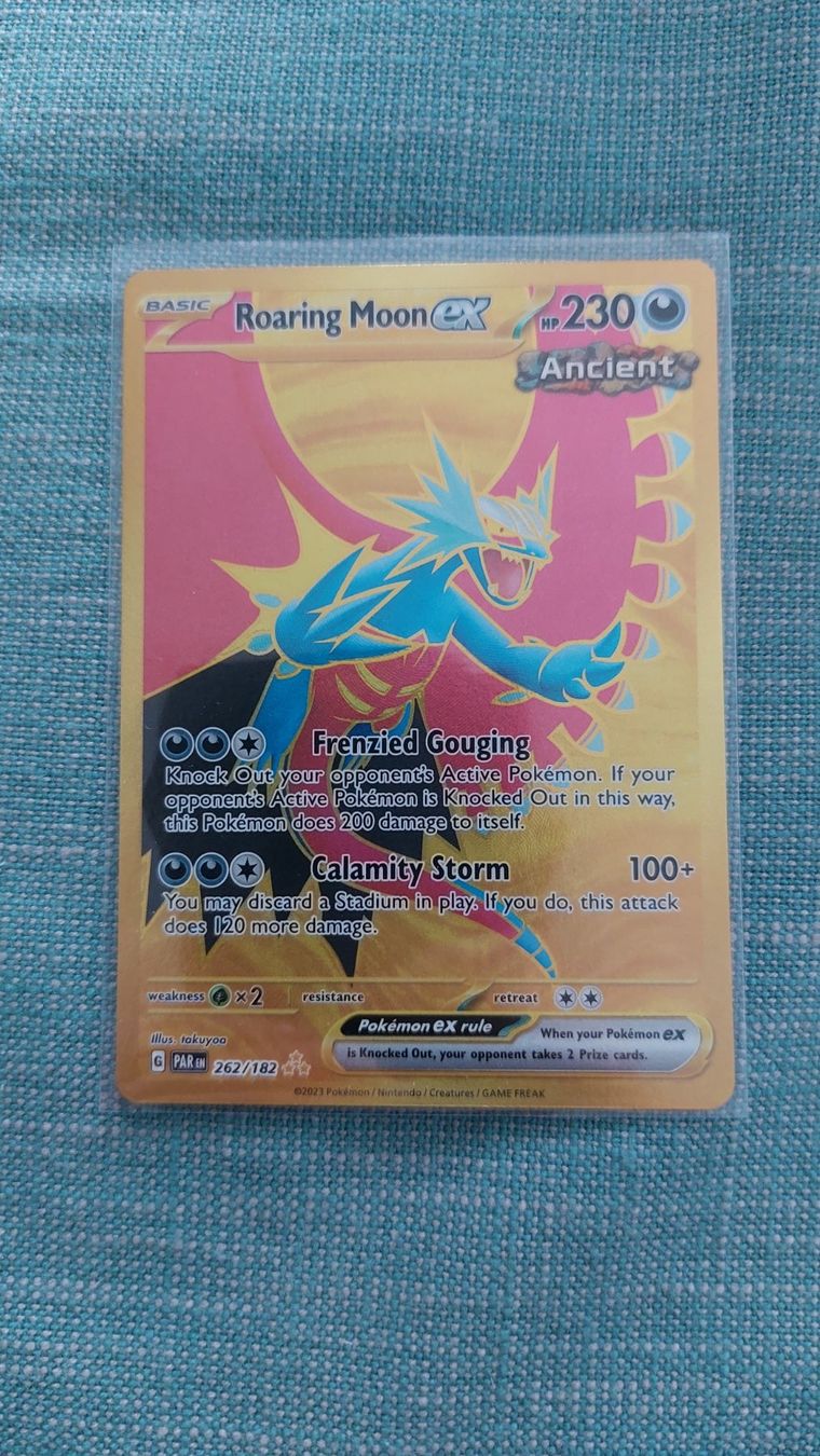 Pokémon Sammelbilder & Trading cards: Roaring Moon ex Gold Paradox Rift – Neu (gemäss Beschreibung) aus Bellinzona von Pagur