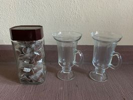 Tee-Set Glas Tassen Teeschalen Schwarzenbach Rooibos Tee
