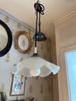 Lampe - Hängelampe - Glas - Vintage