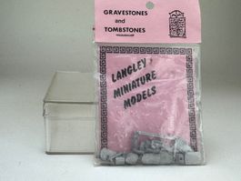 GB1- Langley Weissmetall Bausatz Grabsteine