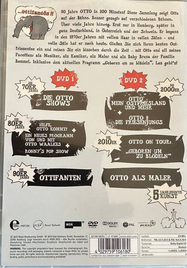 Tutti i DVDs: Otto 3 mal Otto & Plüsch Ottifant – Usato da Beringen venduto da Mantafisch1 4