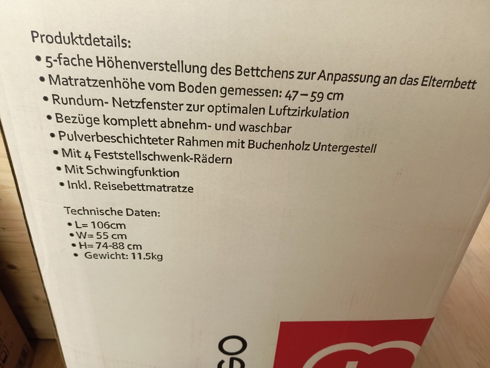 Letti: Beistellbett Amila babyGO – Nuovo e nell'imballaggio originale da Schöfflisdorf venduto da kin_2dp9 1