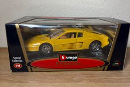 Ferrari Testarossa 1984 Gelb Bburago 1/18