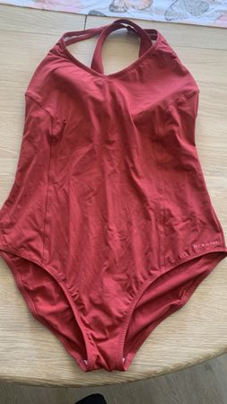 Badeanzug Nabaiji, rot, Grösse L/XL,selten angezogen