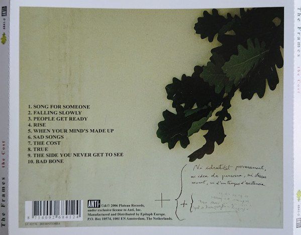 CD: The Frames – The Cost – Usato da St.Gallen venduto da jalamusic 1