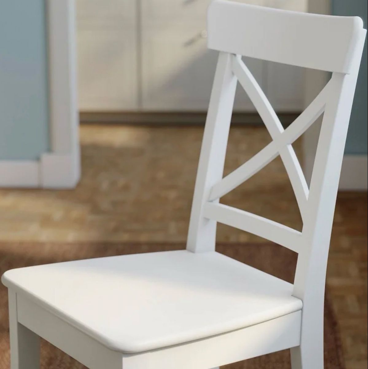 Ikea Chaises: Lot de 8 chaises blanches  – D'occasion à Chernex par npe_m5zk 7
