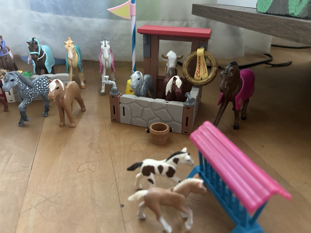 Playmobil Giocattoli: Playmobil Pferde und diverses Zubehör – Usato da Wagen venduto da Ramona01 2