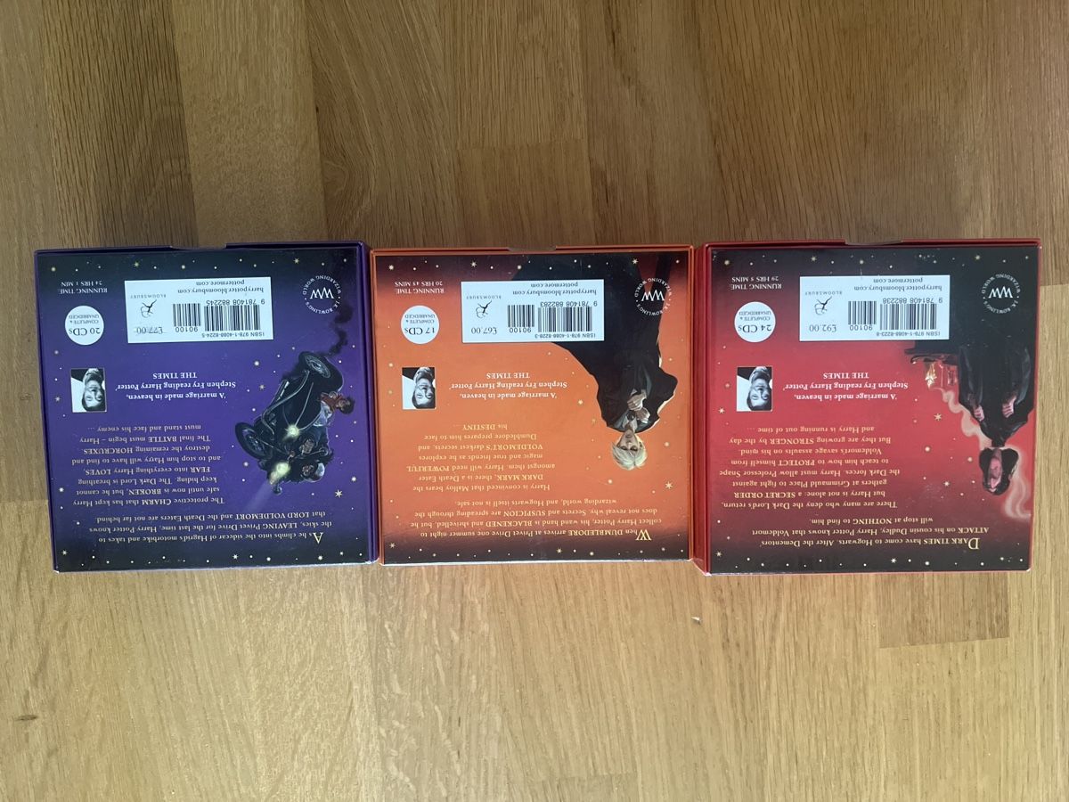 Audiolibri: Harry Potter audiobook CDs read by Stephen Fry Set – Nuovo (secondo la descrizione) da Bern venduto da oli_6r7s 1