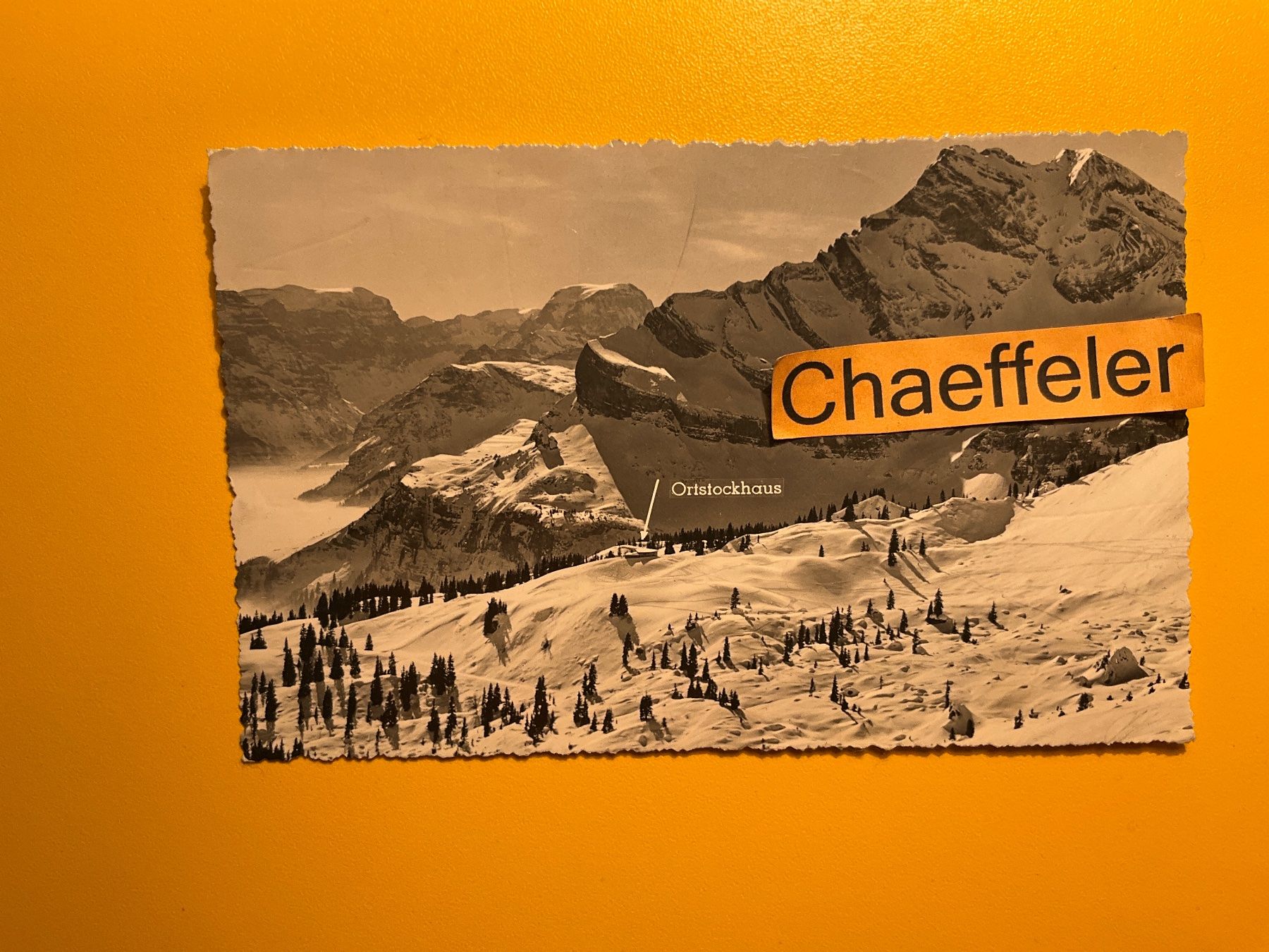 Cartes postales: 1957 Ortstockhaus Braunwald – D'occasion à Zürich par Chaeffeler