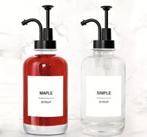 Sirup Spender Set 2 Stk neu mit Etiketten