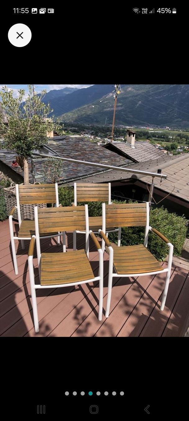 Sedie: Gartenstühle 4Stk. – Usato da Schänis venduto da Hoisepp 1