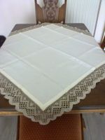 Tischdecke mit Kloppelspitzekante