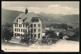 AK Lichtensteig, Neues Schulhaus, 1909