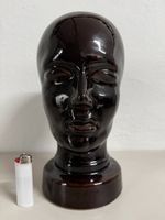 Vintage Keramik Kopf 🗣️Figur Made in Germany braun glasiert