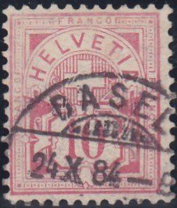 Alle Briefmarken: 61Aa rosa, Stempel Basel 26.10.84 – Gebraucht aus Spreitenbach von Lienbi01
