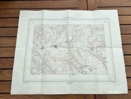 Ancienne carte géographique Celterkinden, rare!