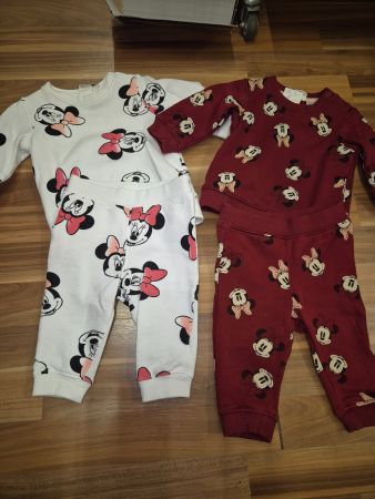 Minnie Maus Baby Kleider Set, Grösse 68, 2 Trainer K5