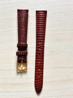 Braunes Uhrenarmband Echse Leder 14mm - Top Zustand!
