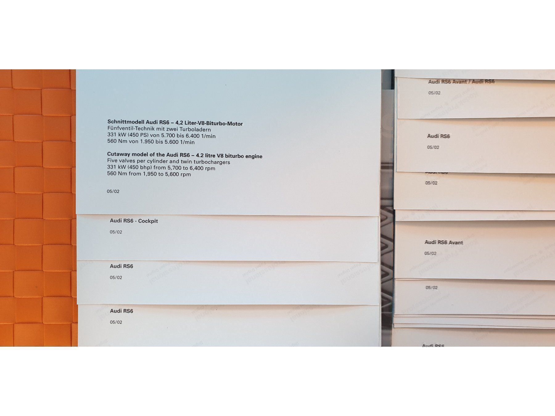Riviste & Magazine: AUDI RS6 - Prospekt / Pressemappe / Press Kit – Nuovo (secondo la descrizione) da Viganello venduto da CARLiteratur 3